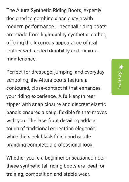 PEI Altura Ladies Tall Boots
