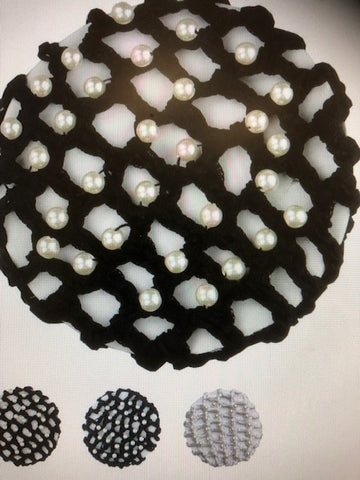 Hamag - Hair crusted pearl crochet hair net